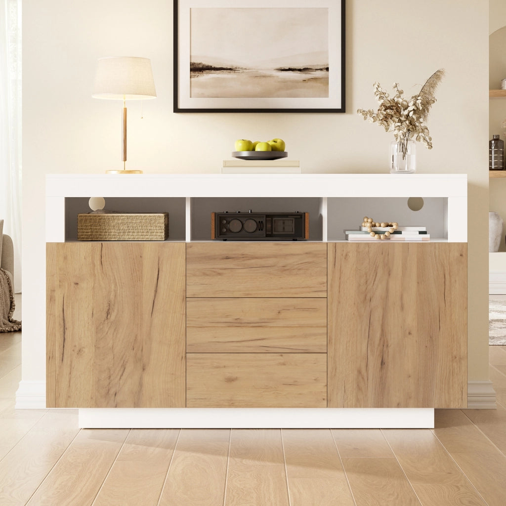 Consolle ingresso salvaspazio ¨C Minimal ¨C Bianco effetto rovere 140x40x85 cm