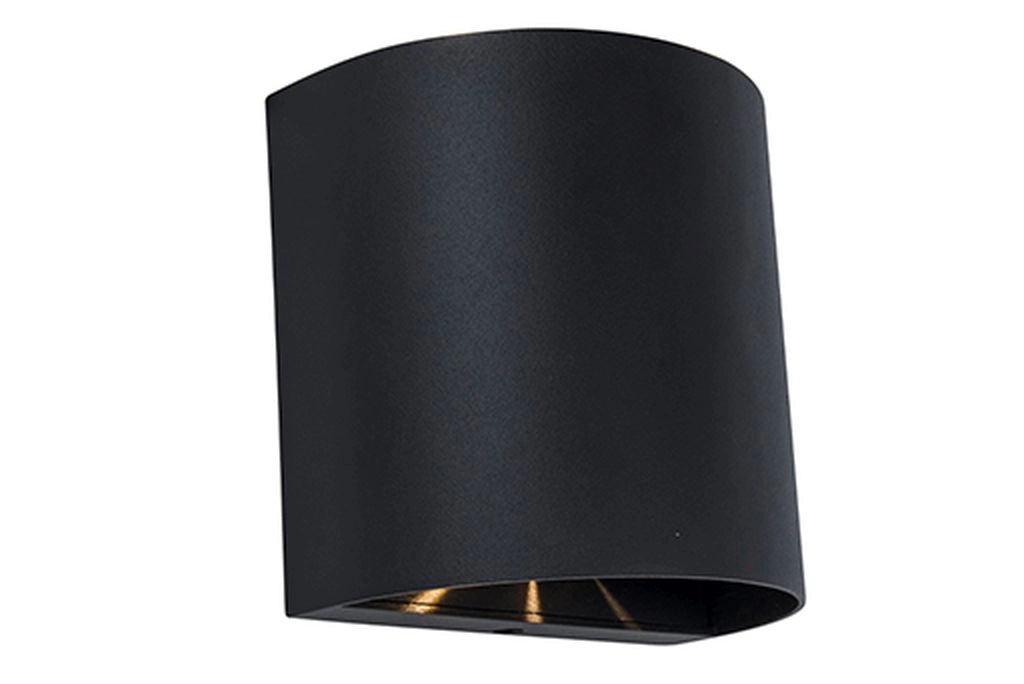 Applique esterna nera opaca LED 10W 3000K Gemini Lutec