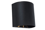 Applique esterna nera opaca LED 10W 3000K Gemini Lutec