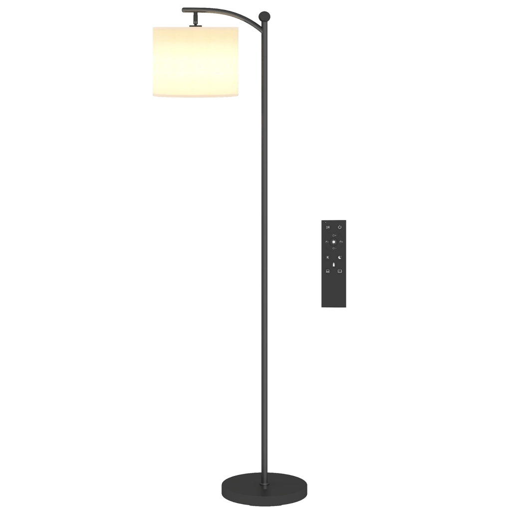 Lampada da Terra LED Dimmerabile con Telecomando ¨C Minimal ¨C Nero