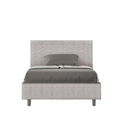 Letto 1 Piazza e Mezzo 120x210 cm con Rete e Contenitore Adele Aragona 1 Bianco