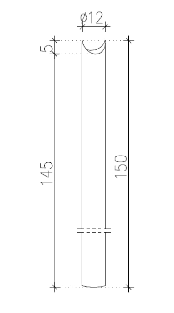 Pali impregnati diametro 12 cm pz.10