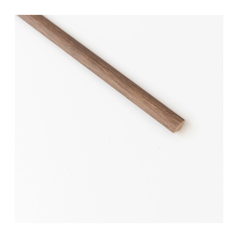 QUARTO DI TONDO 14X14 MM MDF 240 CM ROVERE SCURO- 5,0 pz