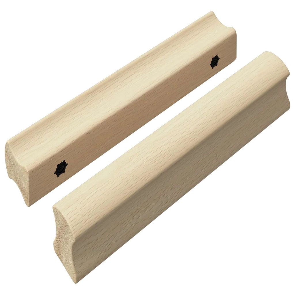 Maniglia Dritta 2 pz Colore Legno Naturale 130 x 25 x 30 mm CFW1030528