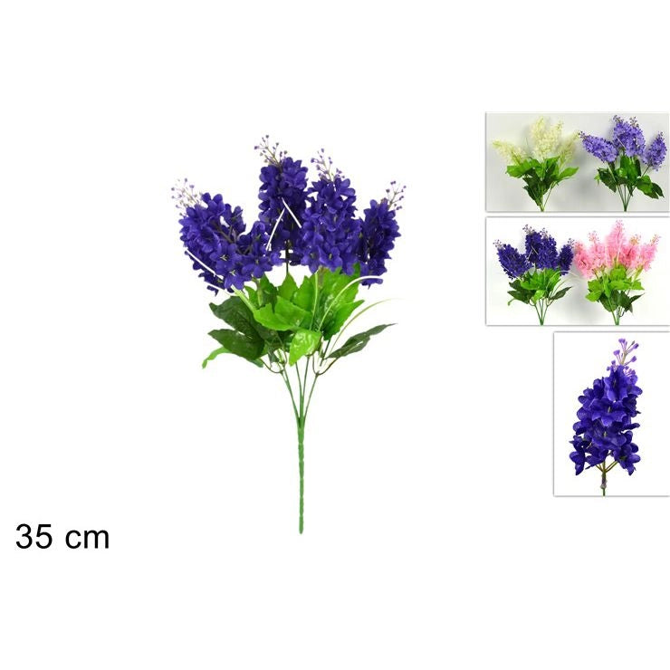 MAZZO DI FIORI 5 RAMI ALTO 35CM IN VARI COLORI
