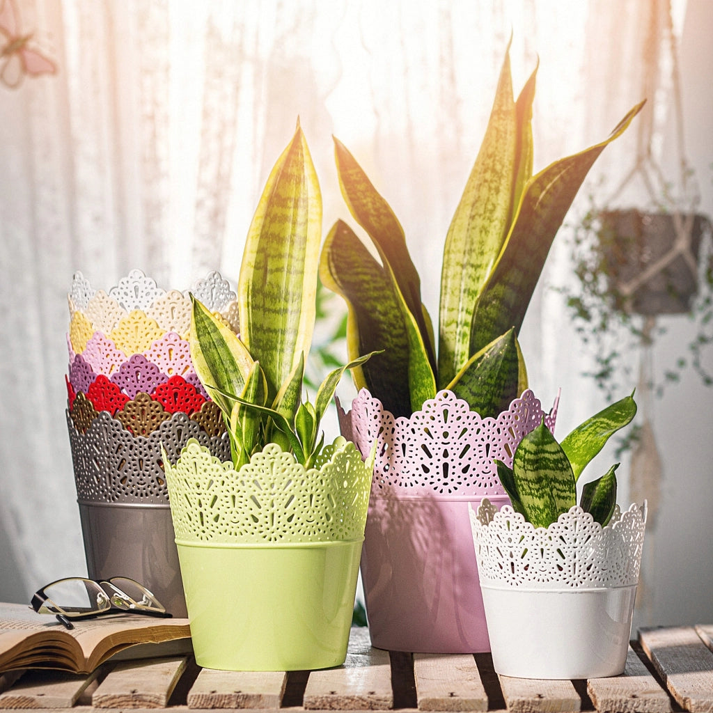 Vaso da fiori KADAX, vaso da fiori, coperchio alto, supporto per fiori, ciotola lucida, 14,5 cm, rosa