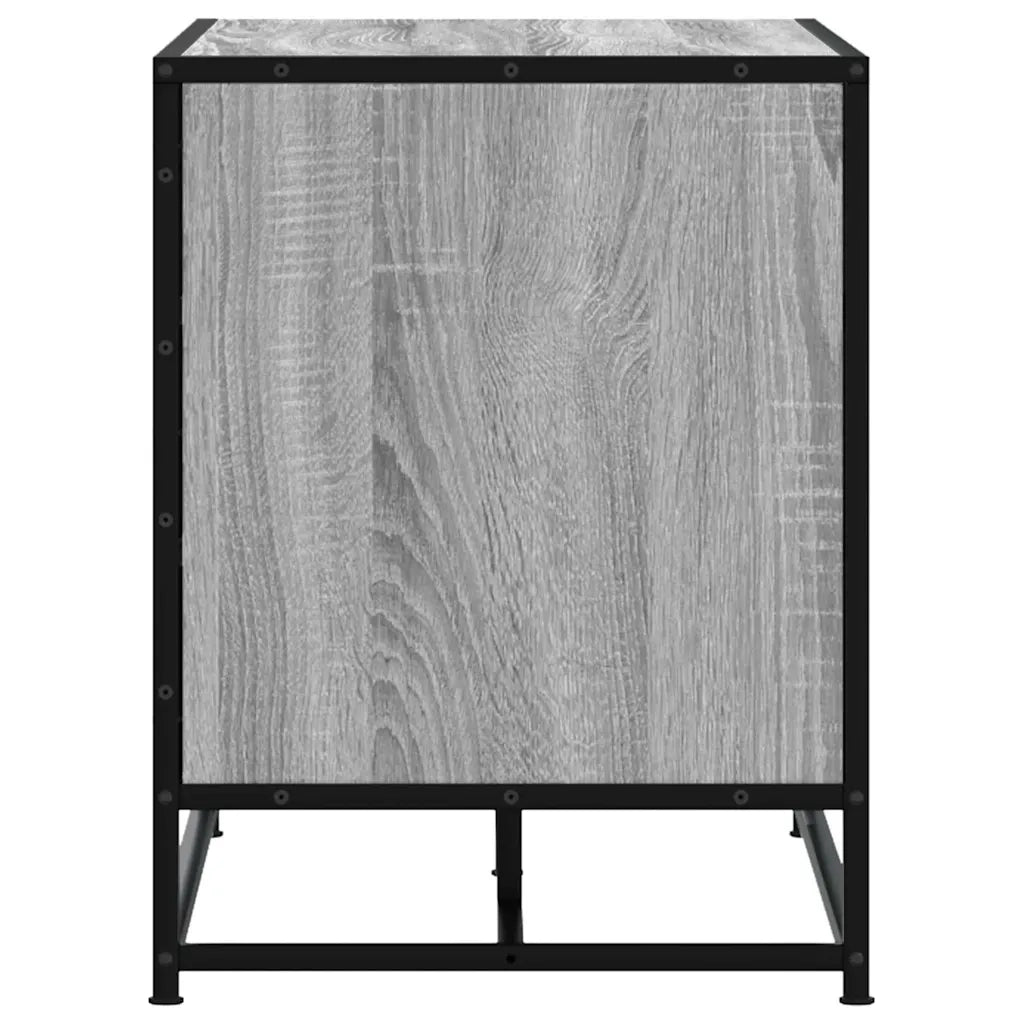 Scarpiera Grigia Sonoma 84x40x53,5 cm Truciolato e Metallo 849232