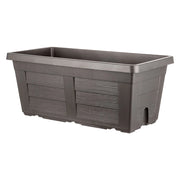 Fioriera Rettangolare Bama Antracite (senza Sottovaso) 100 X 44 X 40 cm