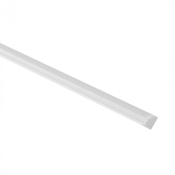 Profilo LED angolare RW-02 bianco diffusore opale 2m