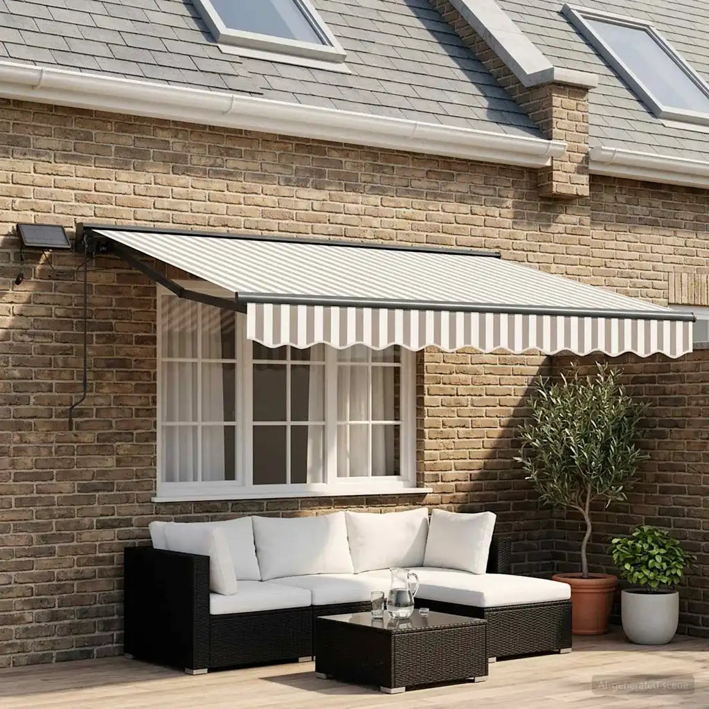 Cornice per Tenda Manuale con LED 3,5 x 2,5 m 3426003