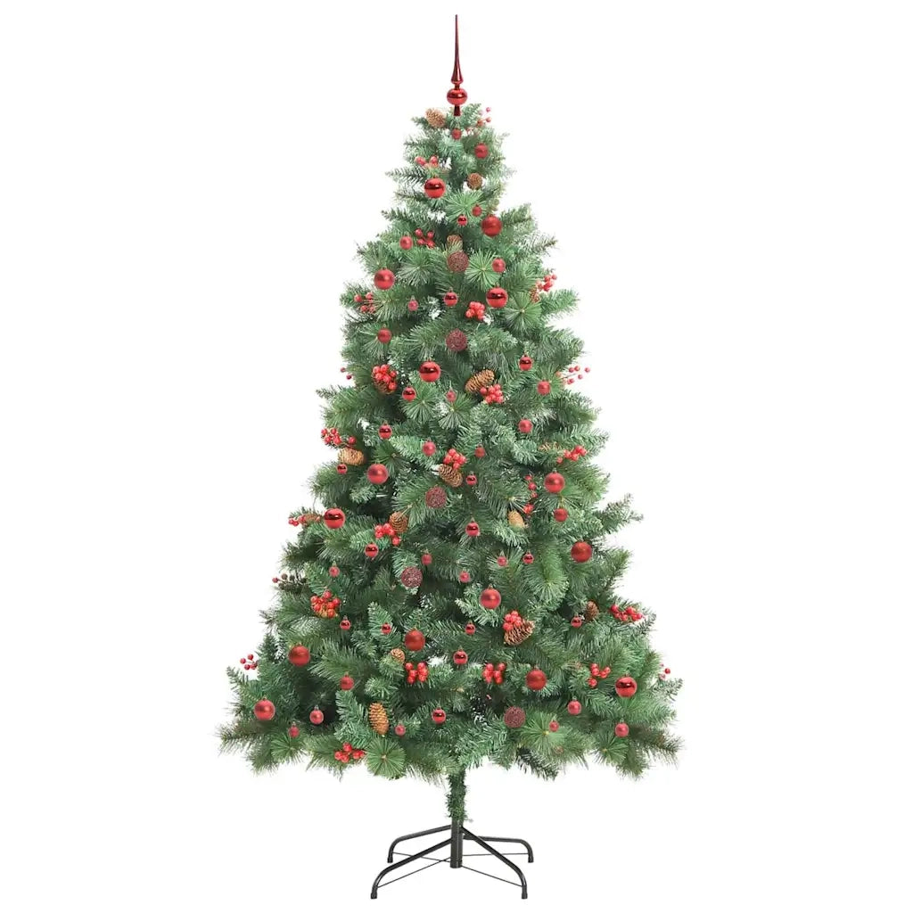 Albero di Natale artificiale 300 LED Bianco caldo PVC e Metallo 3395152