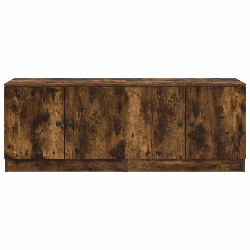 Armadio di stoccaggio per letto a soppalco 2 pz Rovere Fumo 893719