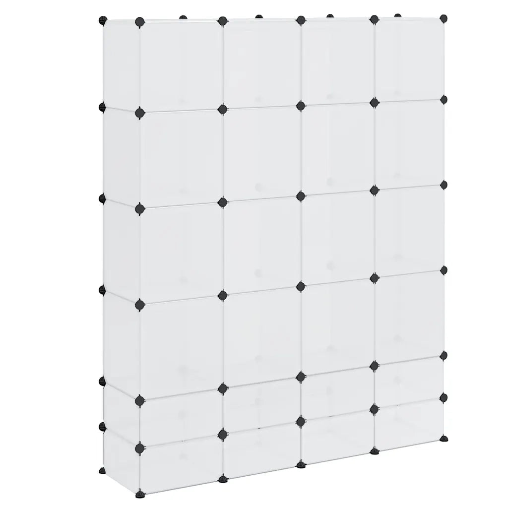 Armadietto Modulare 18 Scomparti Bianco 37 x 146 x 180,5 cm 240502