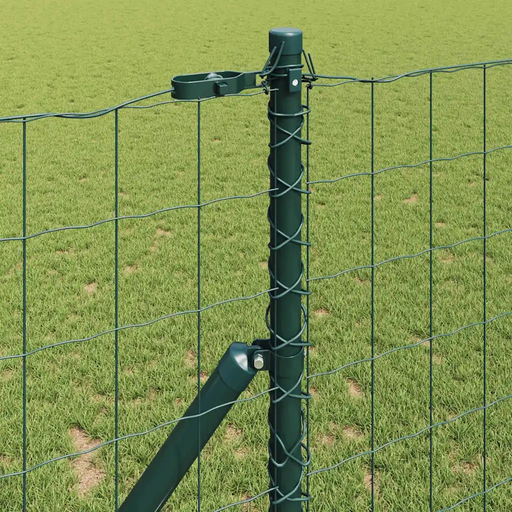 Recinzione con Posto Verde 1,2 x 25 m Acciaio e PVC