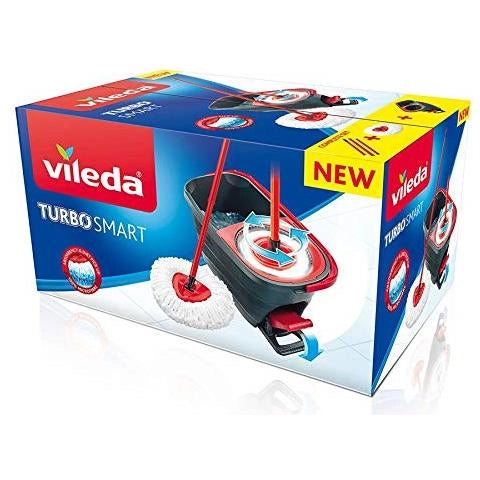 VILEDA TURBO SMART SISTEMA LAVAPAVIMENTI ROTANTE CON MANICO E SECCHIO