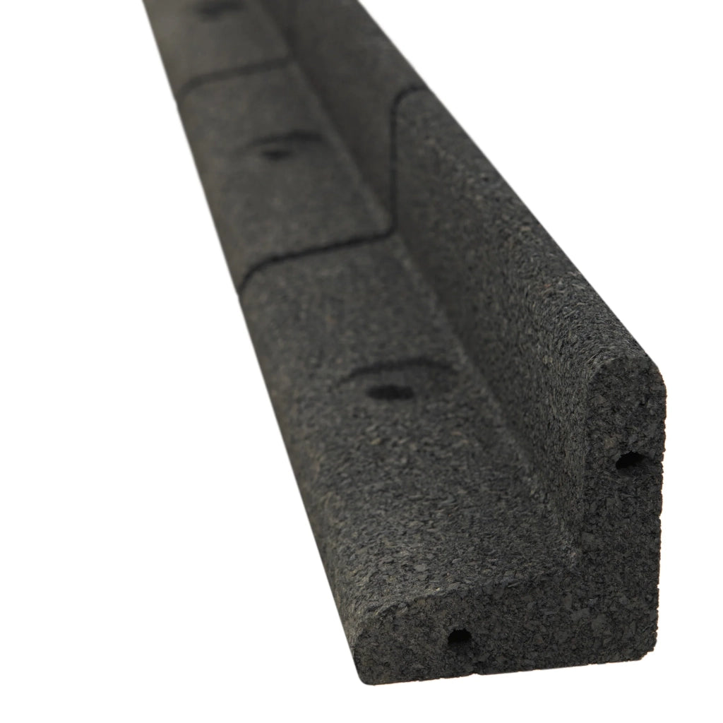 Bordura Flessibile da Giardino 24 x 1,2 m Grigio con Martello in Gomma