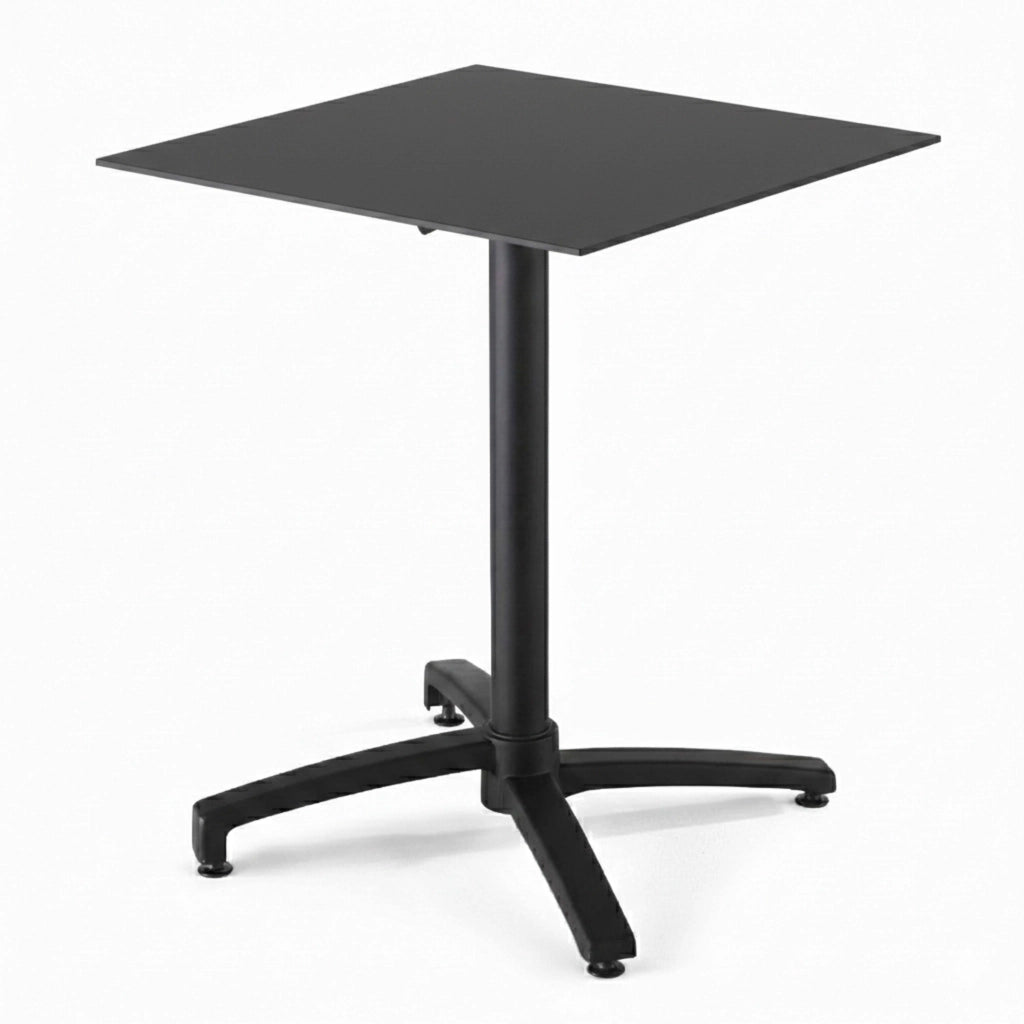 Oviala - Piano del tavolo laminato nero 70x70 cm