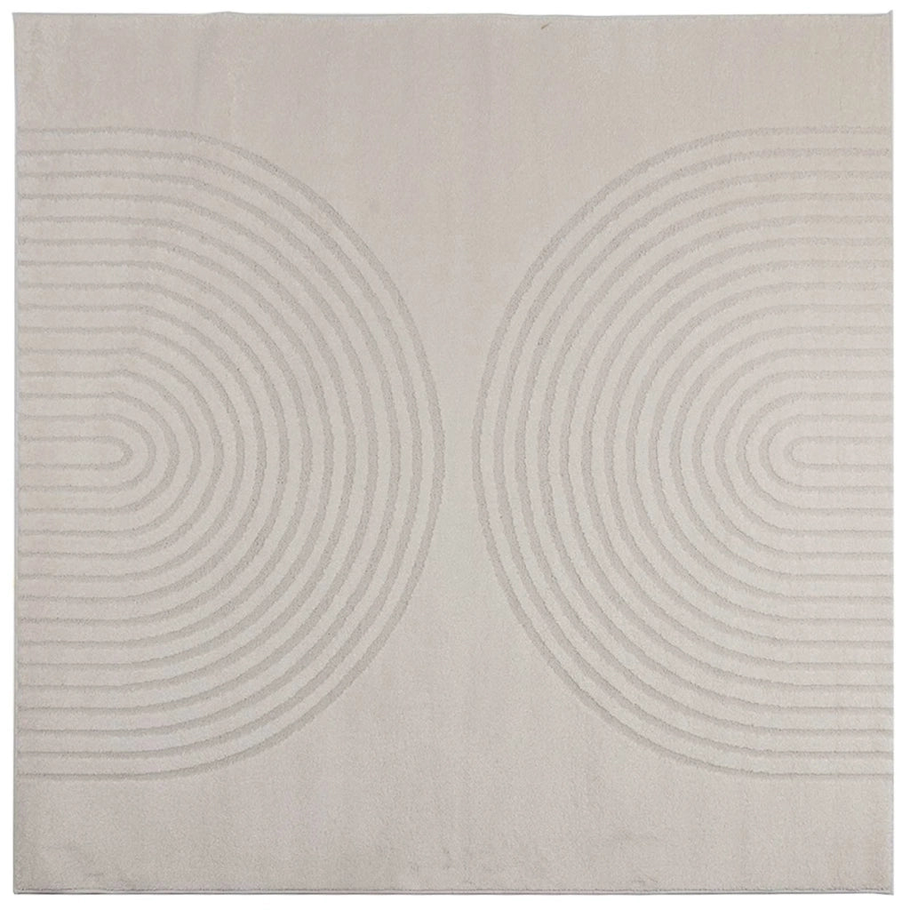 Tappeti per area Quadrato GALATI Crema 240 x 240 cm Poliestere