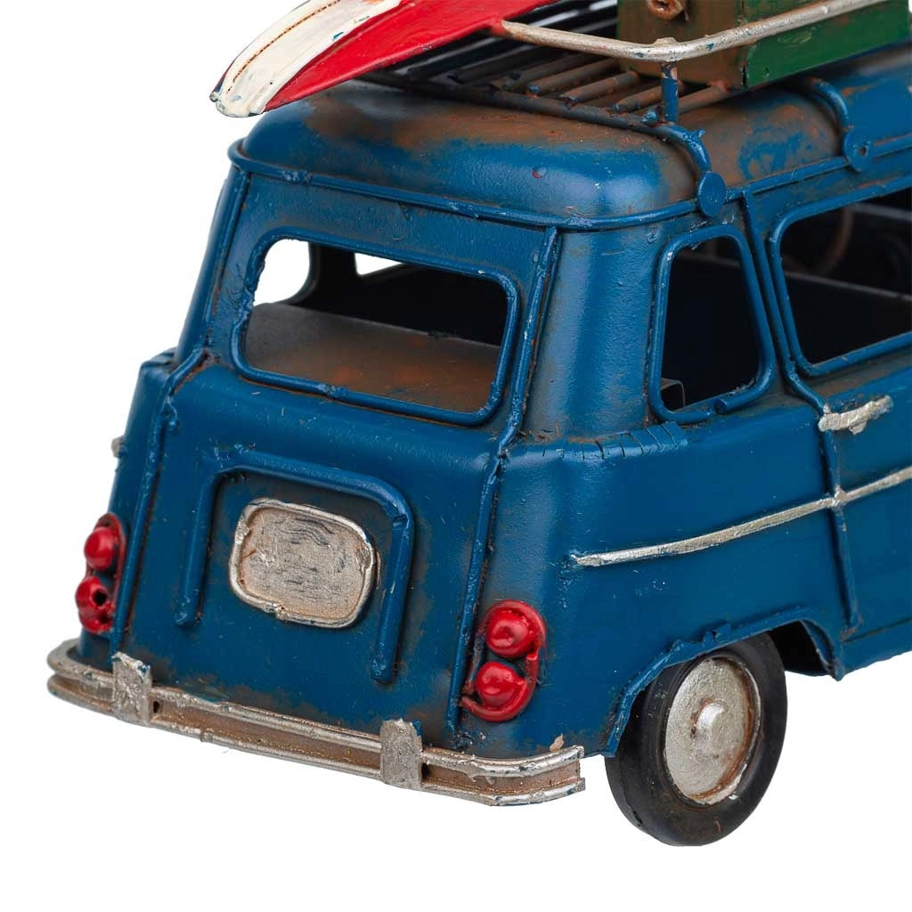 Auto in metallo blu 17x7,5x9,5h