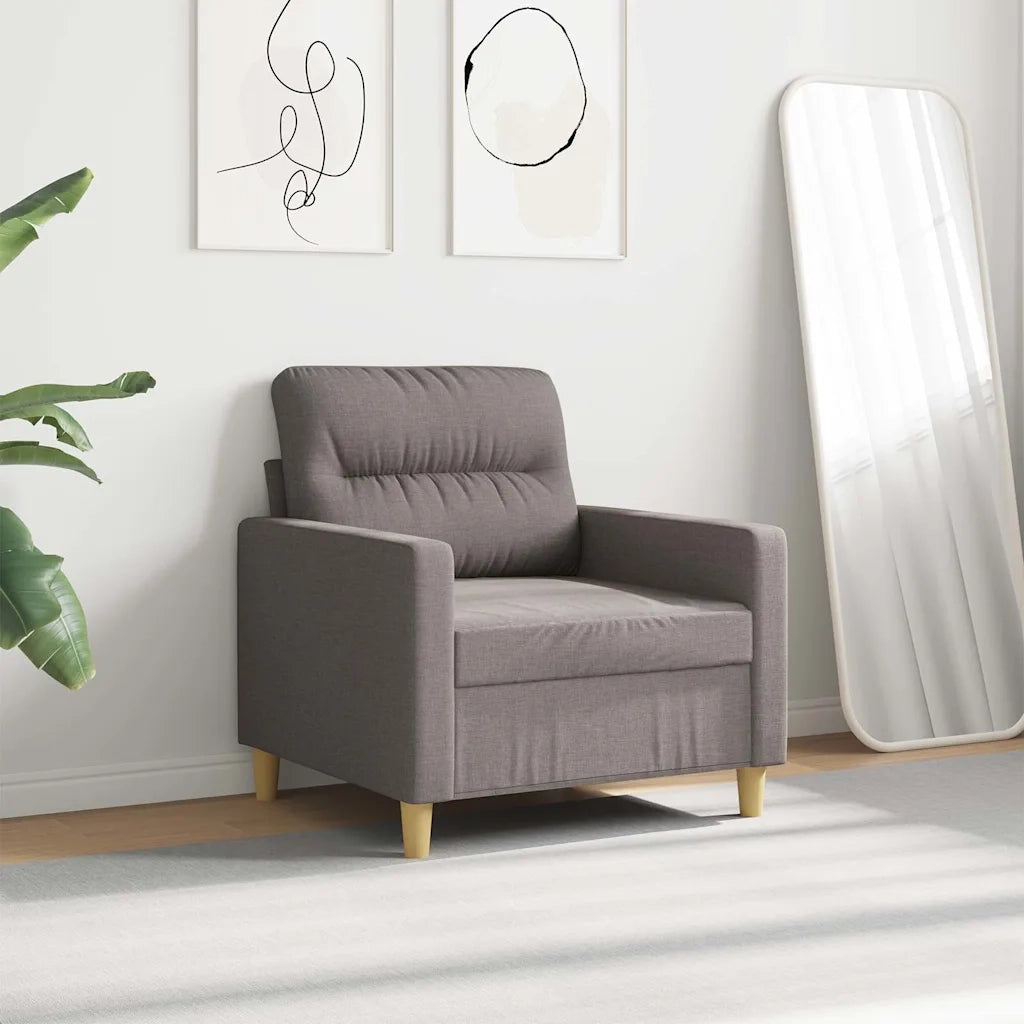Poltrona | Sedia Relax Tortora 60 cm in Tessuto