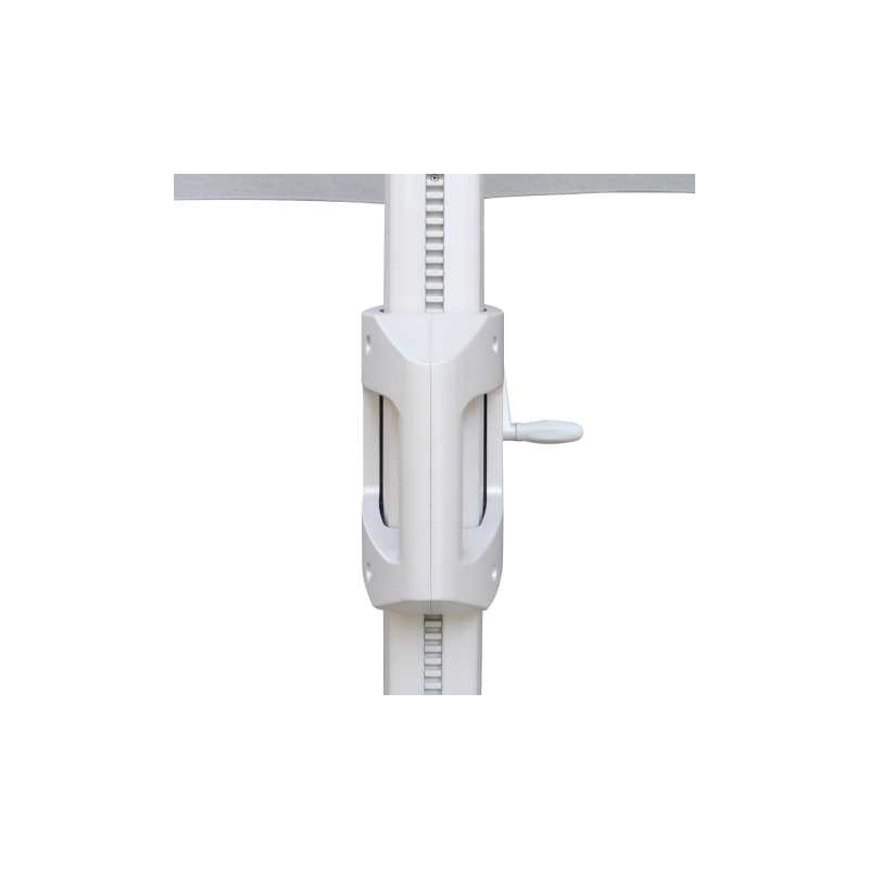 Ombrellone Noah alluminio palo lateralegrigio m3x3h2,42 con cover