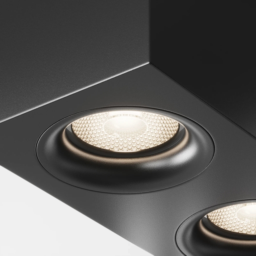 Maytoni Lampada Da Soffitto Slim 2 luci GU10 nero alluminio