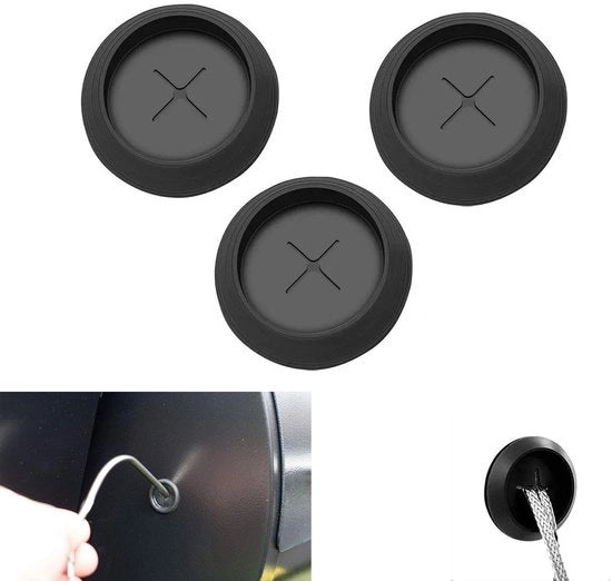 Accessori per griglia - Sonde di gomma per carne - 3 pezzi - Accessori per griglia - Sigillanti in silicone - Anelli di sostituzione - 24 mm diametro esterno