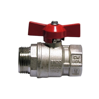 VALVOLA A SFERA MF CON FARFALLA LEVA ROSSA- 3/4 (DN 20)  30 bar / 435 psi- ITAP- pezzi 1