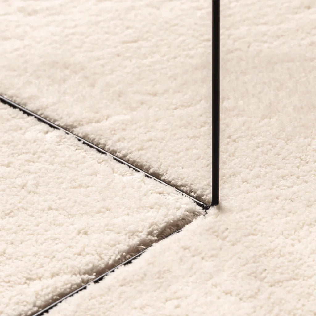 Tappeto a Pelo Corto HUARTE Morbido e Lavabile Beige 100x200 cm 375017
