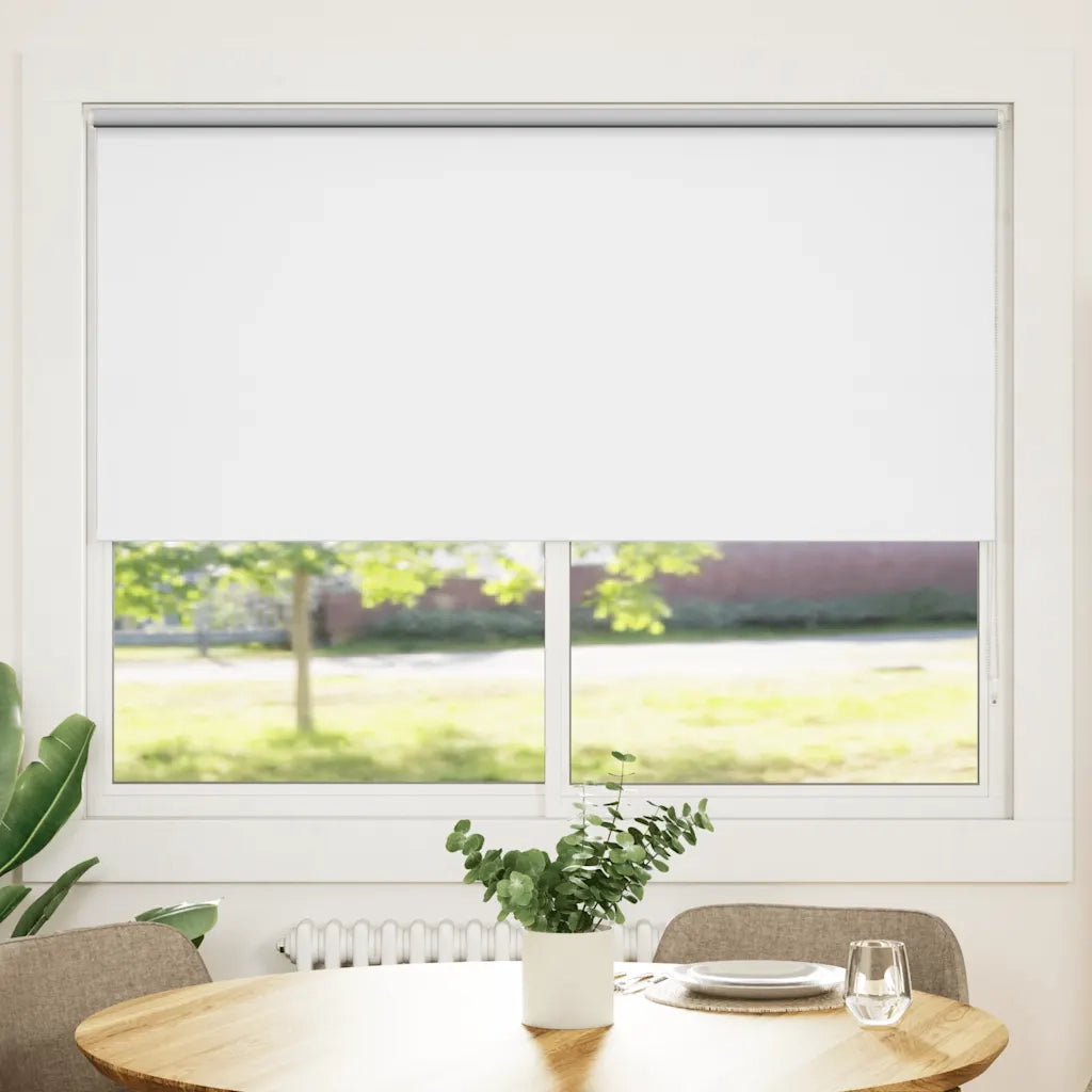 Tenda a Rullo Oscurante-Tenda da sole a rullo 164,4x175 cm Tessuto Larghezza 160 cm bianco