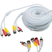 Trade Shop - Cavo Prolunga Telecamera Rca Bnc Audio Video Alimentazione 10 20 30 50 Metri -    -20 Mt   -