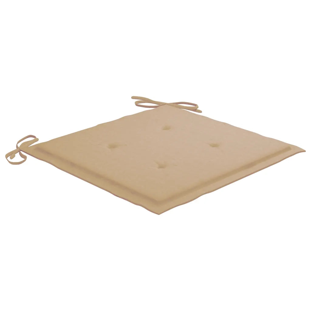 Sedie da Giardino Impilabili con Cuscini 6 pz Massello di Teak 3073228