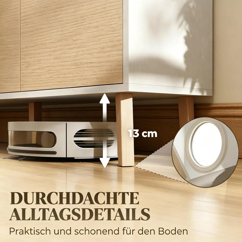 Credenza da cucina nordica con 3 ante e 6 scomparti