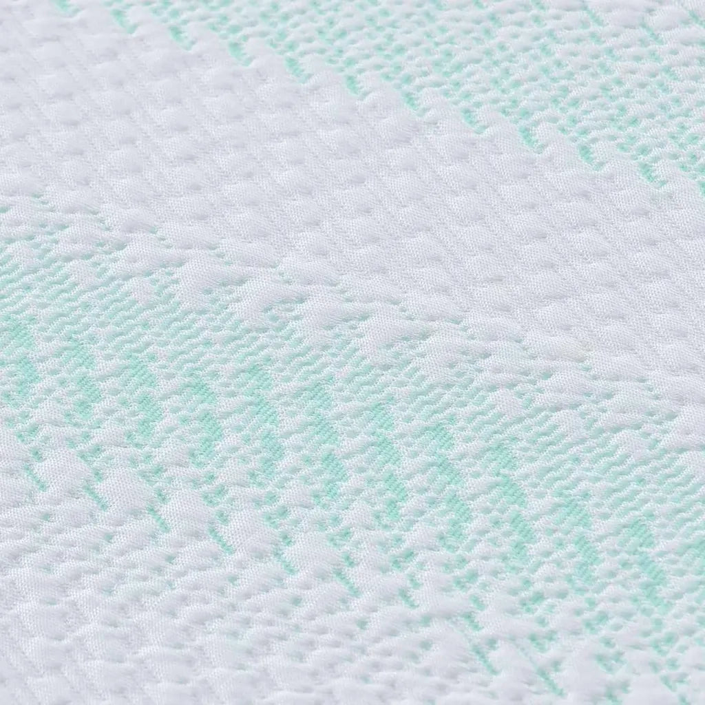 Topper per materasso Bianco e Verde 200 x 200 cm 4106153
