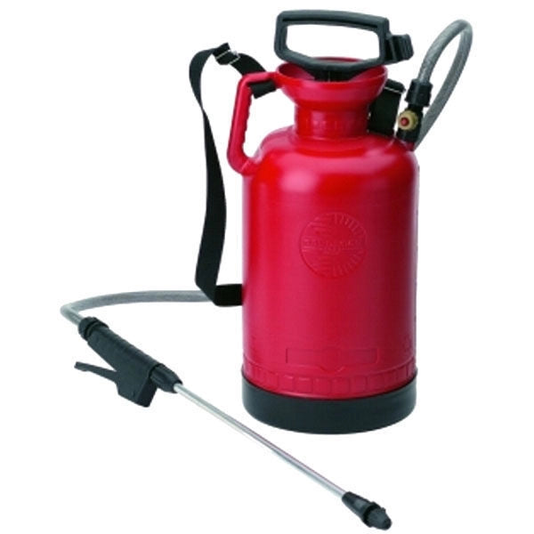 Dal Degan Big Ares Pompa a Pressione Manuale 8 L serbatoio polietilene valvola sicurezza getto regolabile colore Rosso