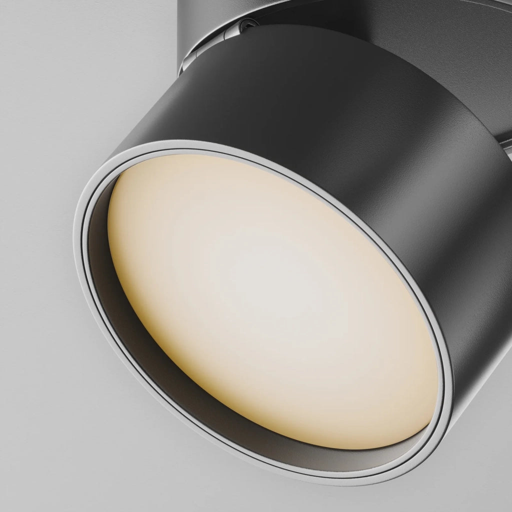 Maytoni Faretto Unity Onda 1 luce LED integrato nero alluminio
