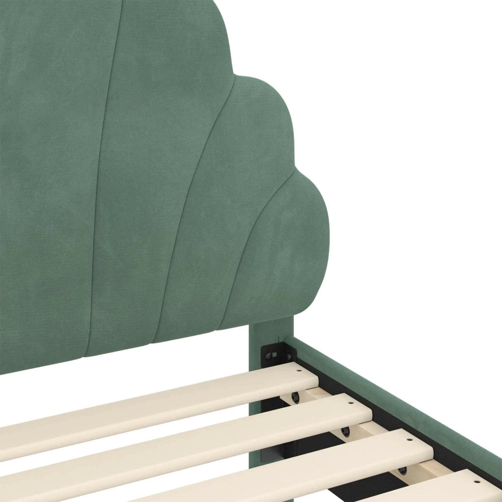 Struttura letto per bambini con testata-Giroletto per bambini Verde Mare 70 x 140 cm 496354