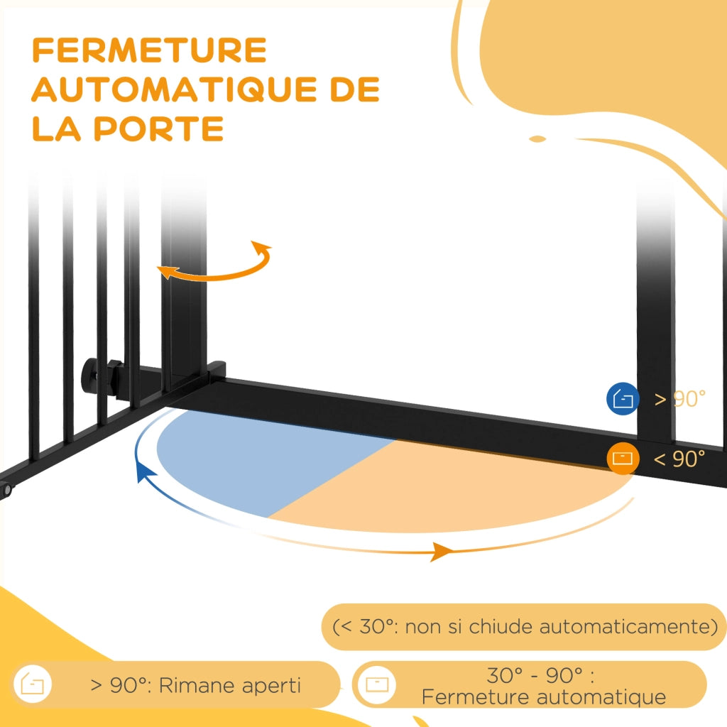 Barriera di sicurezza per cani ¨C Minimal ¨C Nero 74-80x76 cm