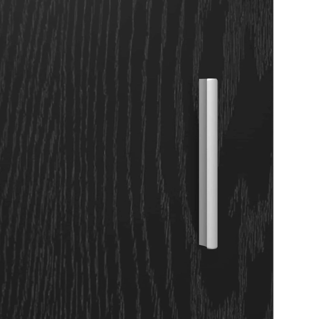 Credenza | Madia | Buffet da pranzo | Armadio da pranzo Rovere Nero 59 x 39 x 80 cm Legno multistrato
