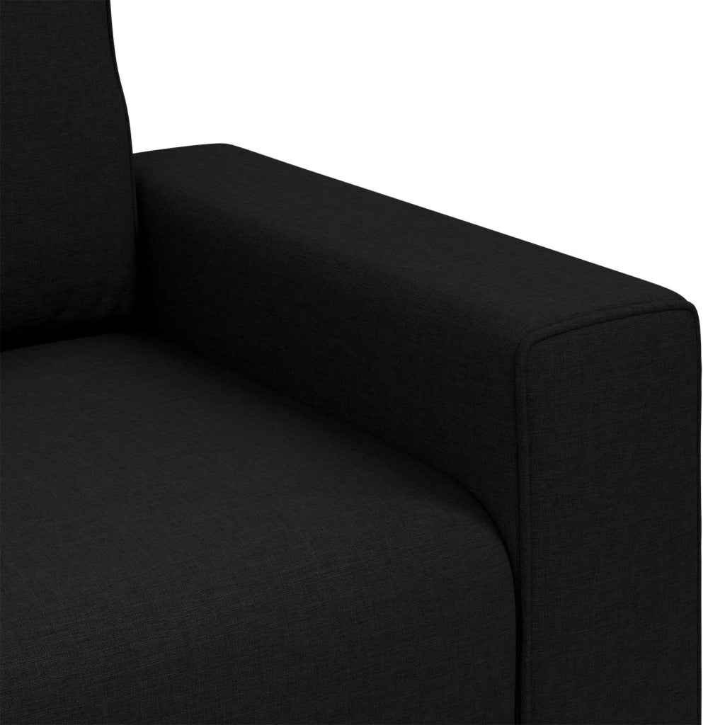 Poltrona | Sedia Relax Sofa Nero 100 cm Tessuto