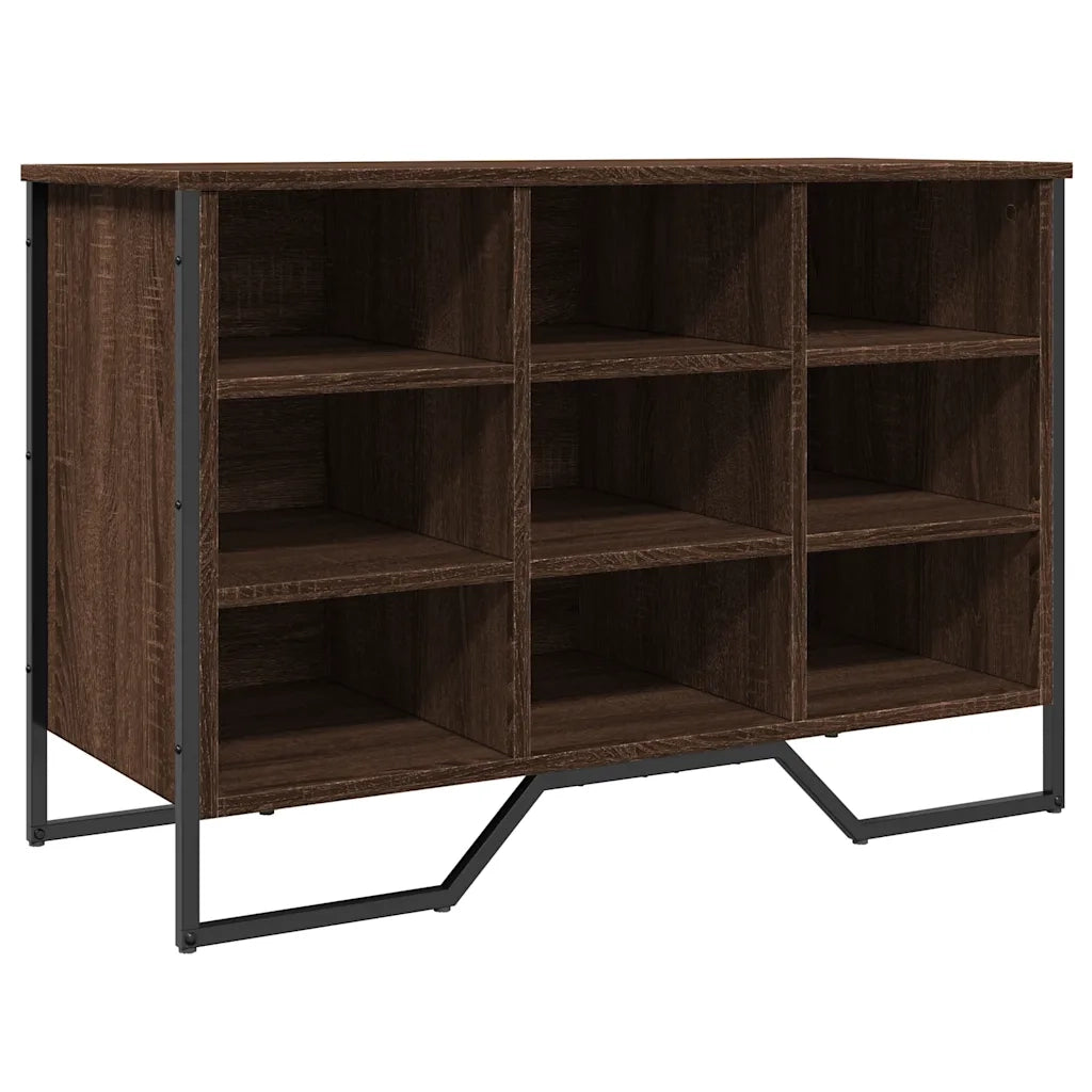 Scarpiera-Scaffale per scarpe Rovere Marrone 90x38x61,5 cm in Truciolato