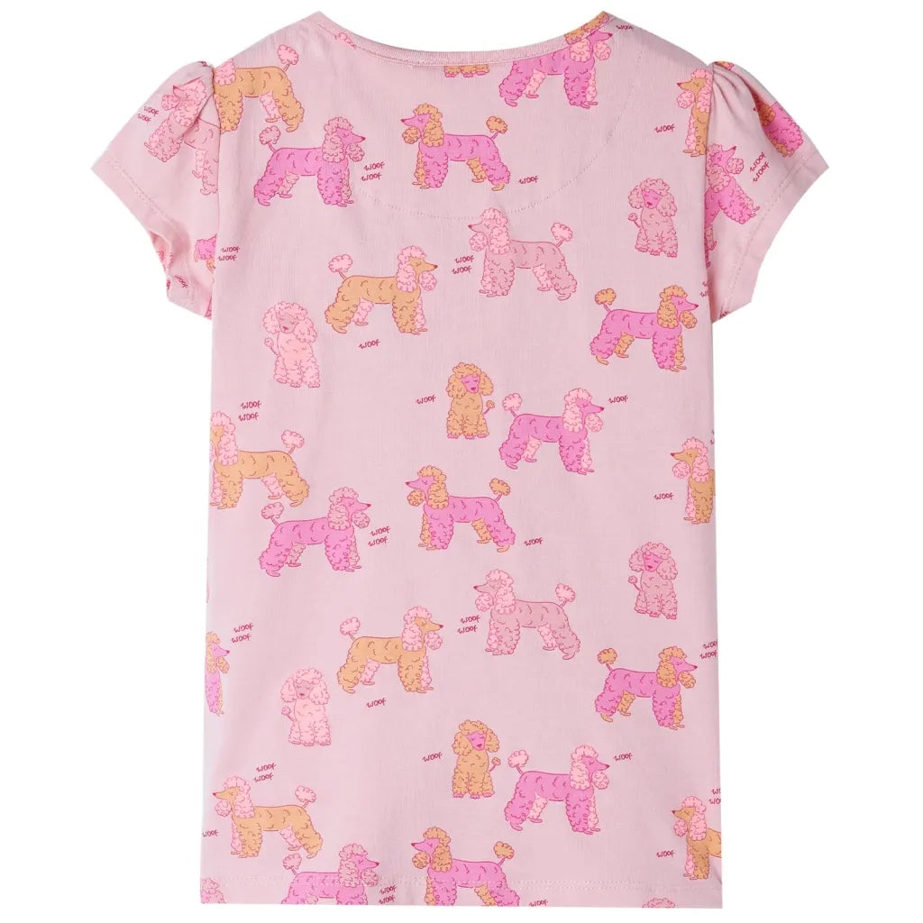 Pigiama da Bambina a Maniche Corte Rosa Chiaro 128 10442