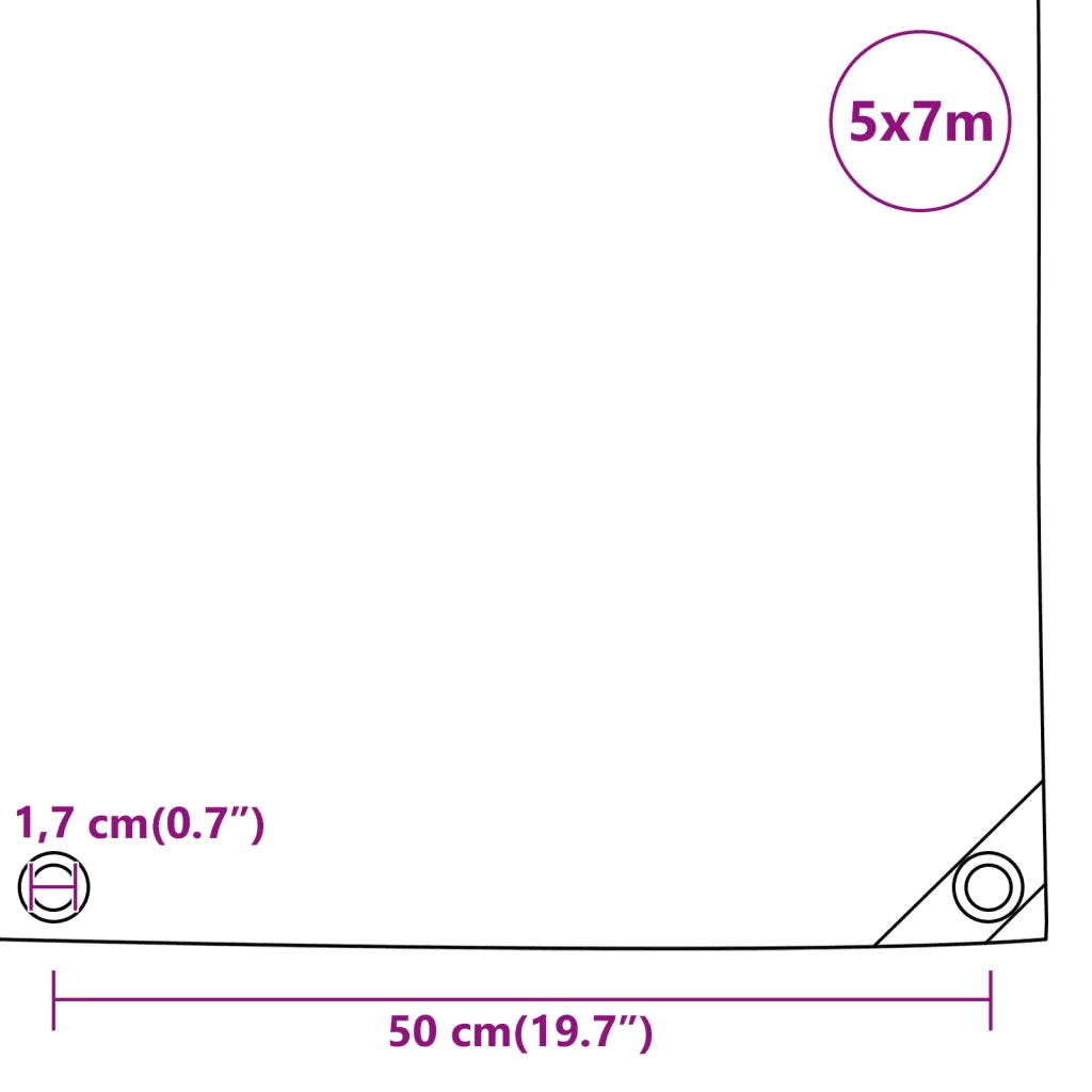 Telone Bianco 5x7 m 650 g/m2