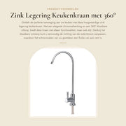 Flessibile Zink Legering Maniglione da Cucina con Funzione di Rotazione 360° - Finestra in Acciaio Inox