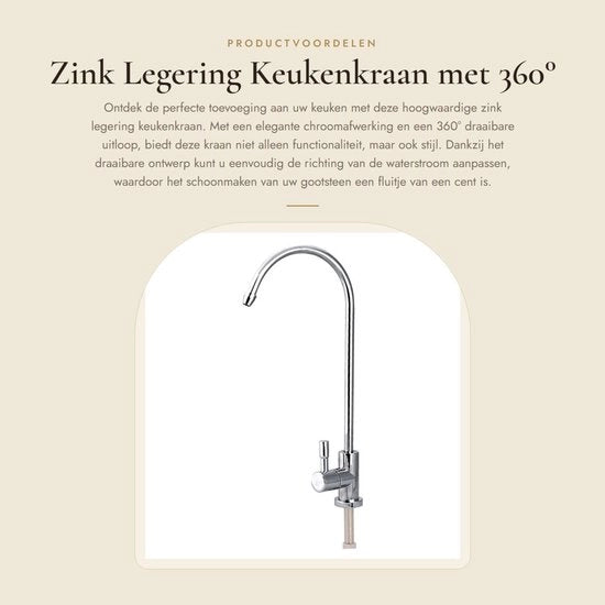 Flessibile Zink Legering Maniglione da Cucina con Funzione di Rotazione 360° - Finestra in Acciaio Inox
