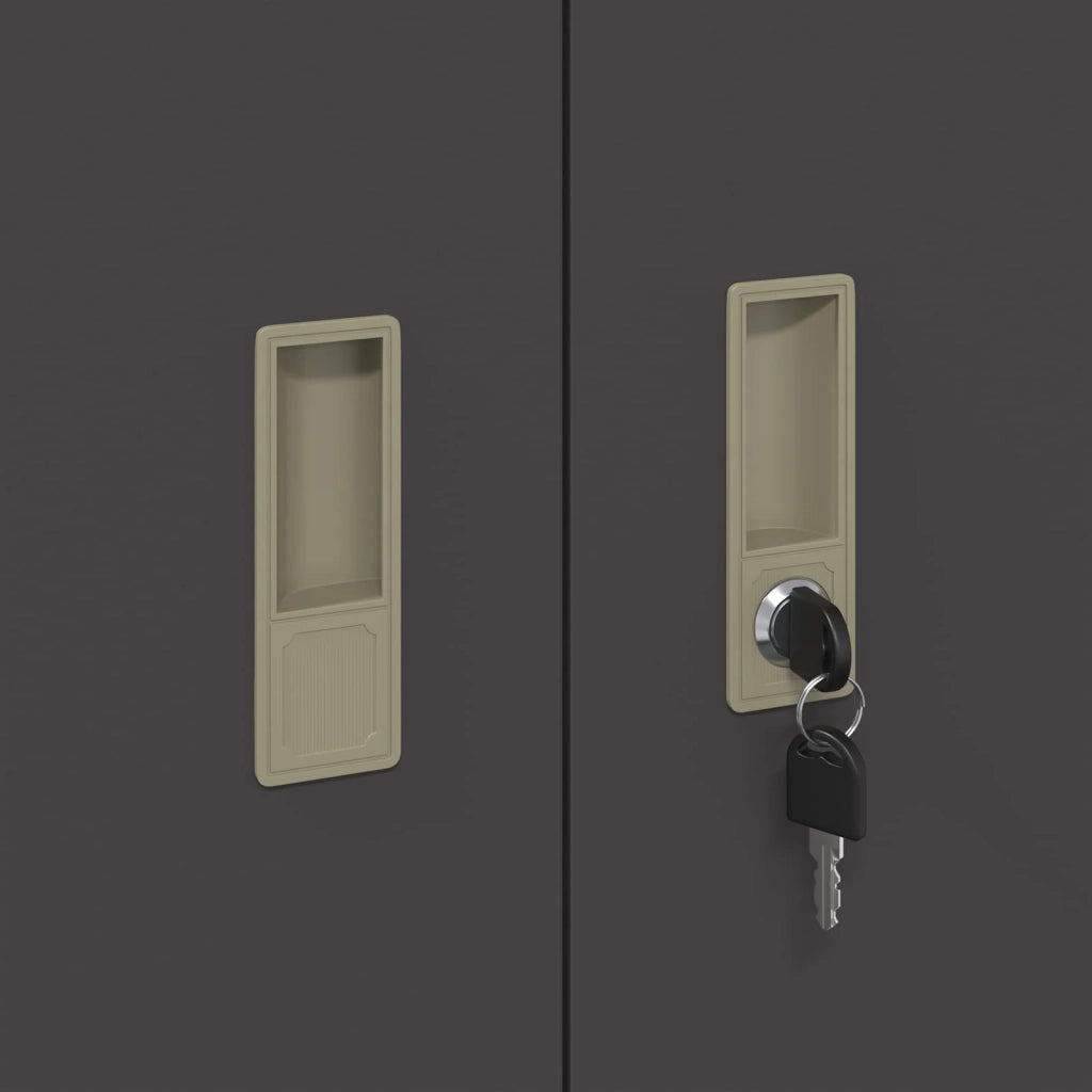 Armadio Nero 80 x 40 x 90 cm Acciaio CFW9707182