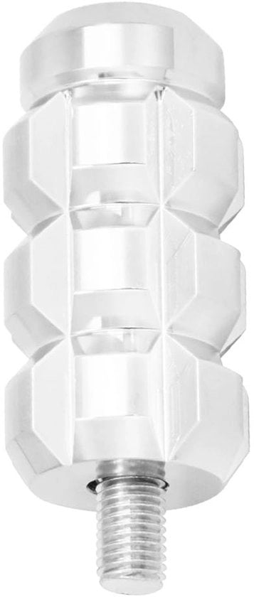 Shiftrice in Lega di Alluminio CNC - Pedale di Cambio per Moto - Pedale di Cambio -Compatibile con Harley - Nero/Cromo - Superficie ampia per comfort - Pedale di Cambio con Pedale