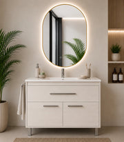 Mobile bagno con lavabo ORIGENBATH BAHIA senza specchio 60x35 cm bianco nordico