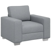 Poltrona | Sedia Relax Sofa Grigio chiaro 100 cm Tessuto