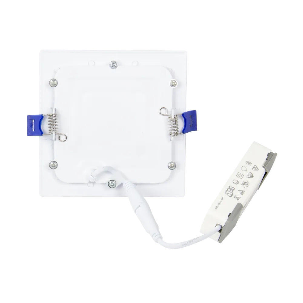Pannello LED quadrato 6W IP20 70LM/W foro 106x106mm Osram Chip LED driver EagleRise bianco naturale 4000K